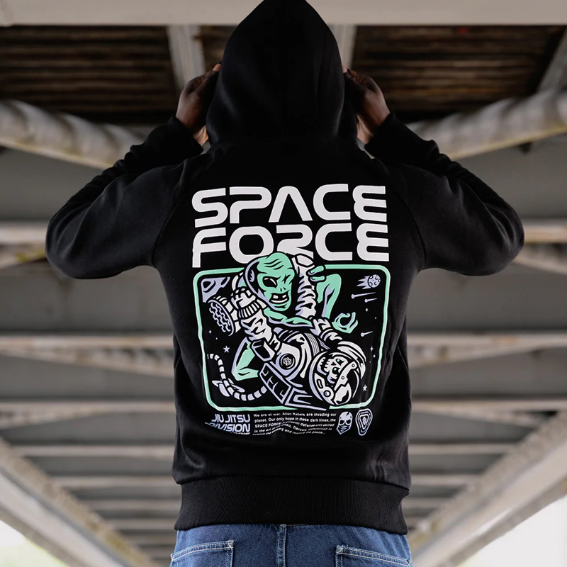 PRIDE OR DIE space force bjj zaketa -black